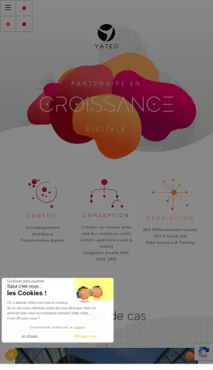 Yateo Digital Growth Agency in Paris screenshot