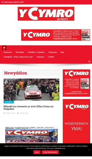 Welsh National Newspaper and News Magazine screenshot