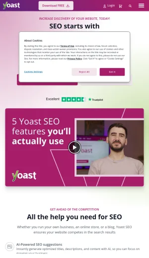 Yoast SEO Software and Training screenshot