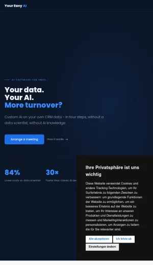 Custom AI Software for Business Predictions screenshot