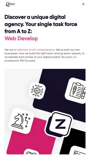 Z Digital Agency: Full-Service Marketing and Web Development screenshot