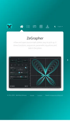 ZeGrapher Open Source Math Graphing Software screenshot