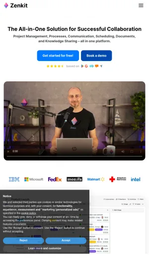 Zenkit Project Management and Team Collaboration Software screenshot
