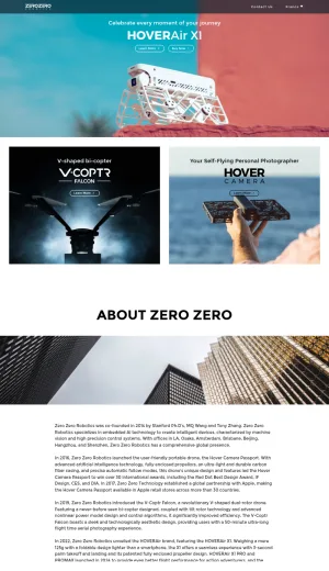 Zero Zero Robotics AI Drones and Flying Cameras screenshot