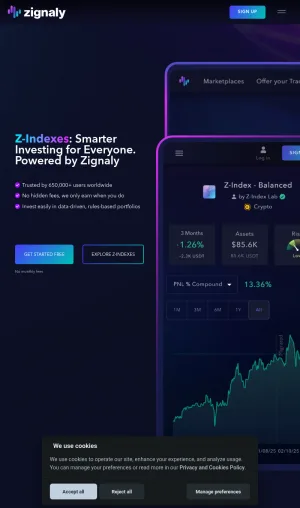 Zignaly Smart Investment and Copy Trading Platform screenshot