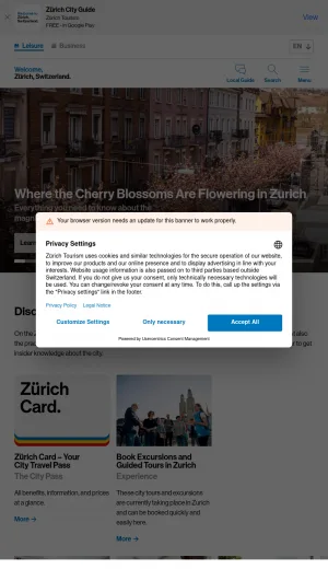 Official Zurich City Guide for Sightseeing and Visitor Planning screenshot