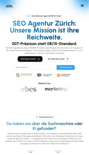 Zurich SEO Agency for Google and AI Search Visibility screenshot